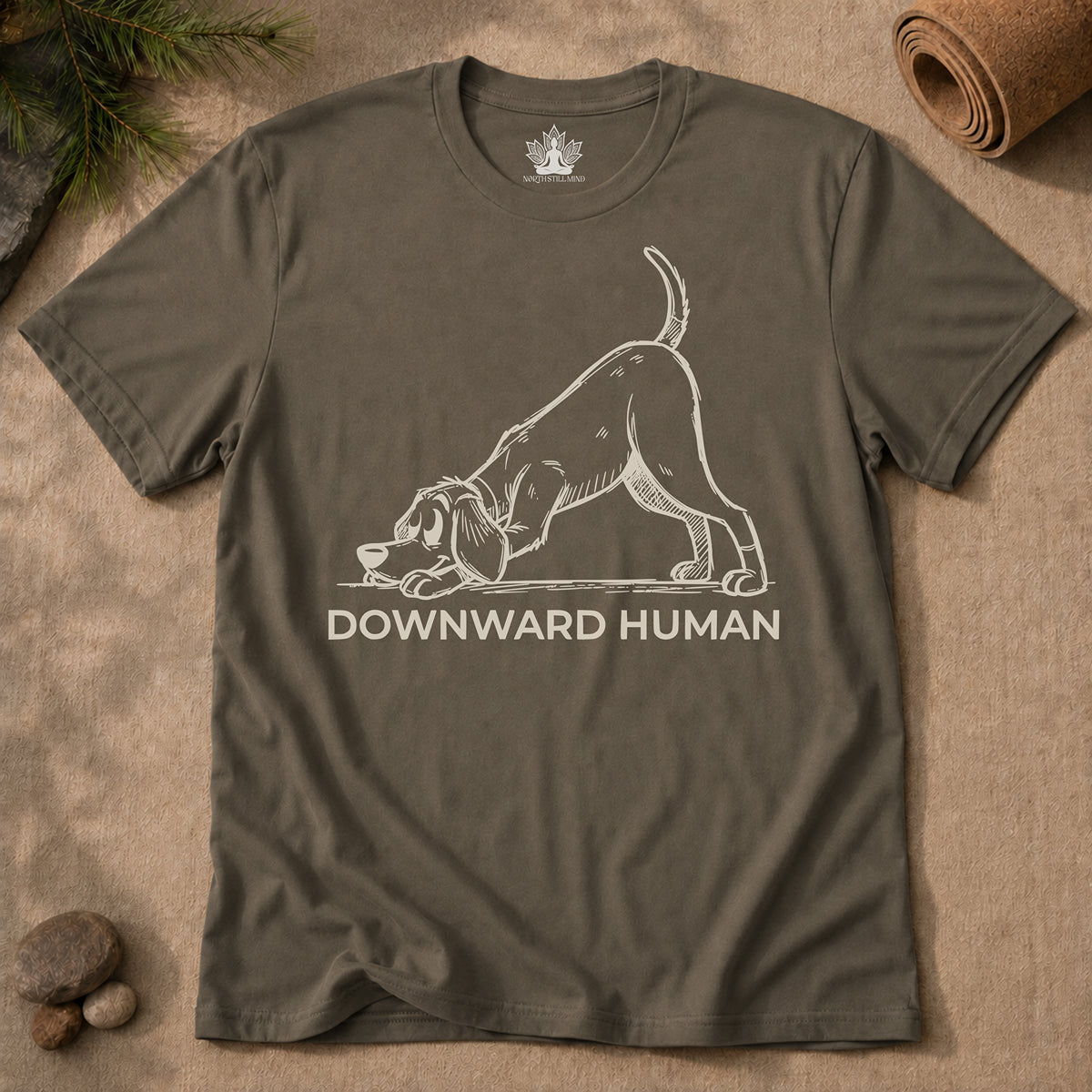 Downward Human Cartoon Tee