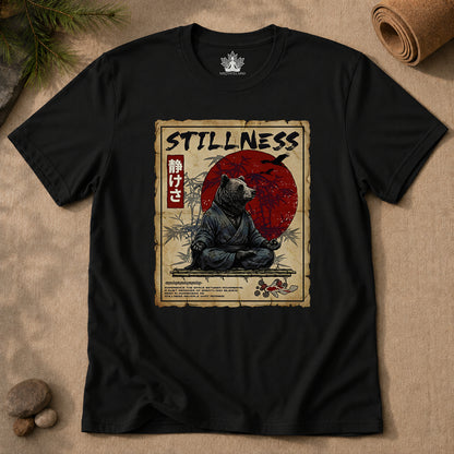 Zen Bear Stillness – Japanese Meditation Art Men Tee