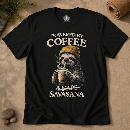 Powered By Coffee & Savasana Men Tee