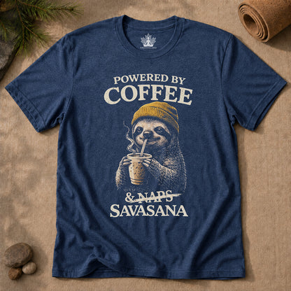Powered By Coffee & Savasana Men Tee