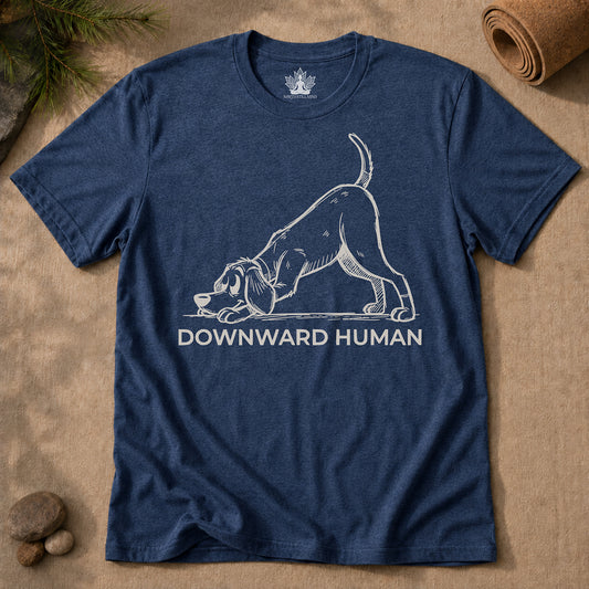 Downward Human Cartoon Tee