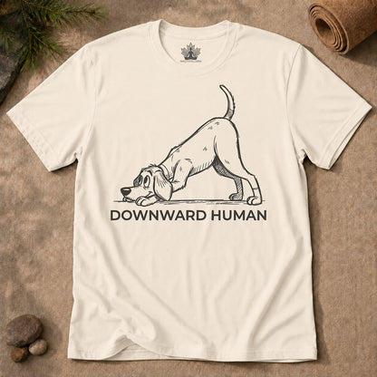 Downward Human Cartoon Tee