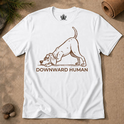 Downward Human Cartoon Tee