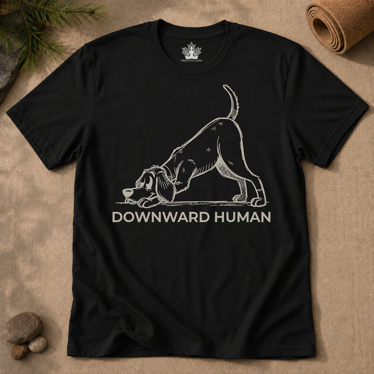 Downward Human Cartoon Tee