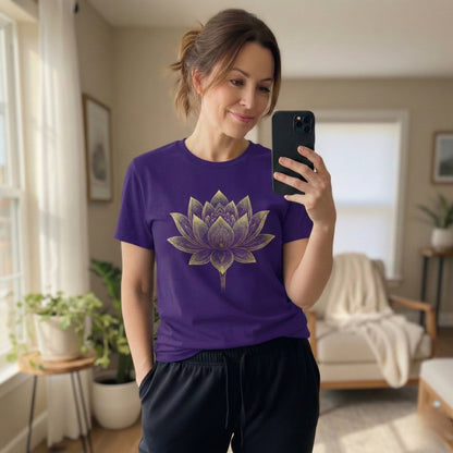 Fleur de lotus dorée