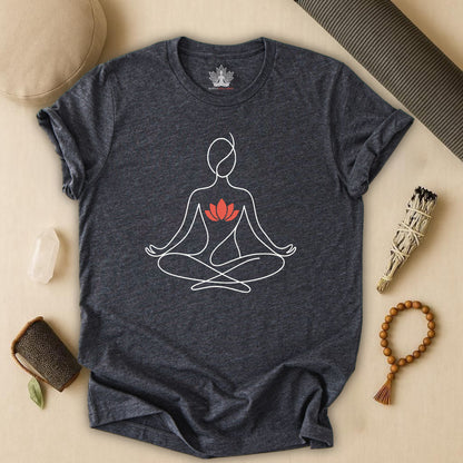 Lotus Heart – Minimalist Yoga Tee