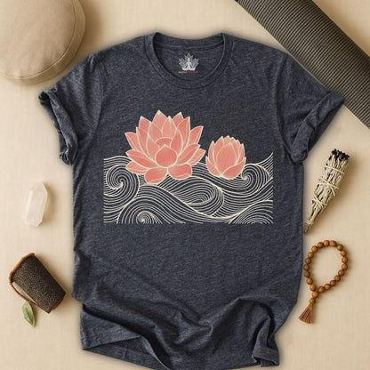 Lotus Bloom & Retro Waves Tee