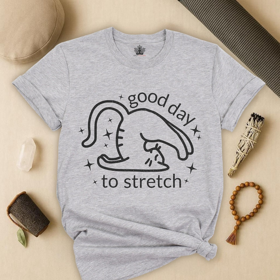 Cat Yoga “Good Day to Stretch” Tee