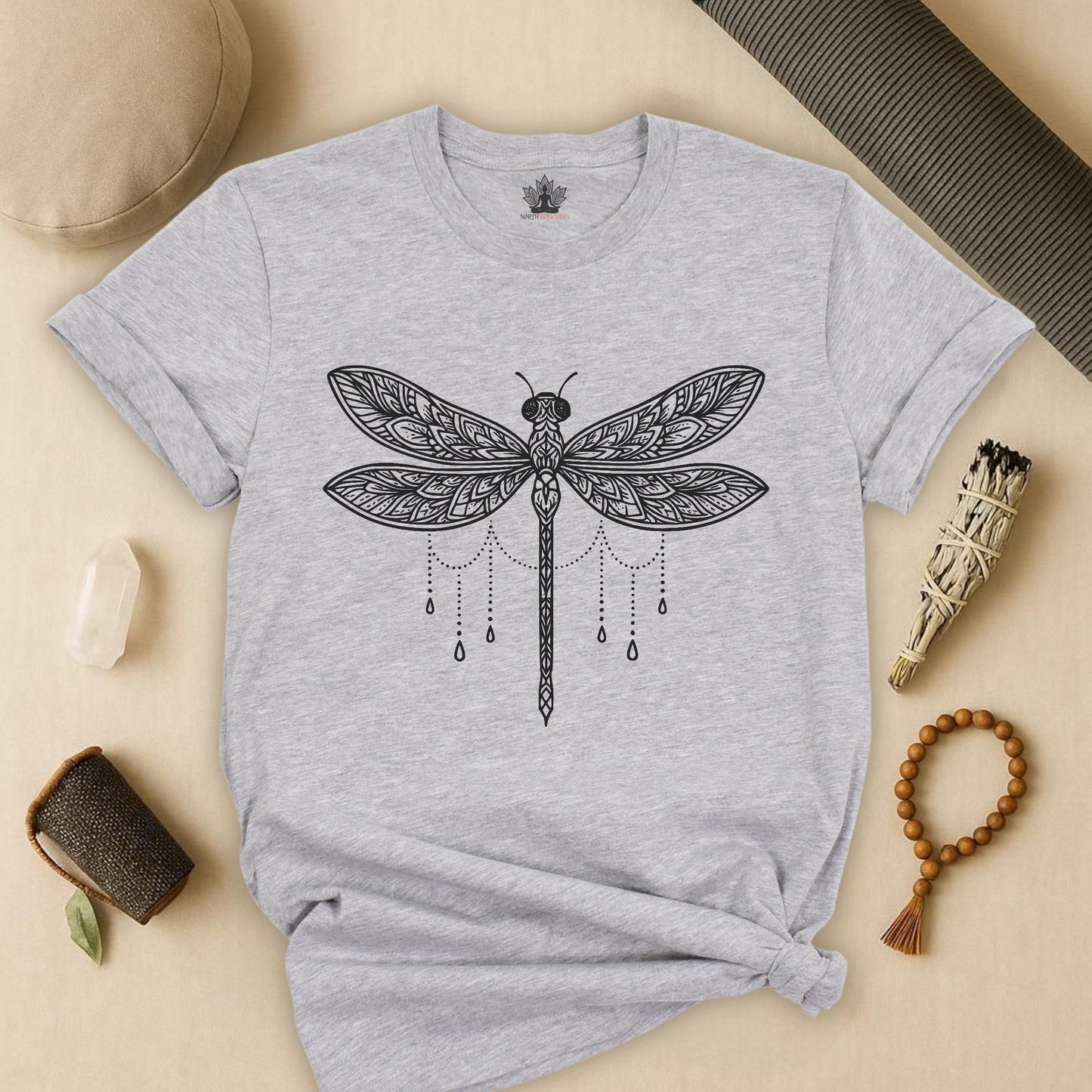 Mandala Dragonfly - Serenity Tee
