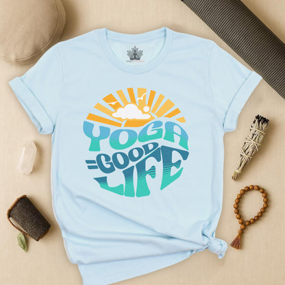 Yoga = Good Life - Happy Vintage Tee