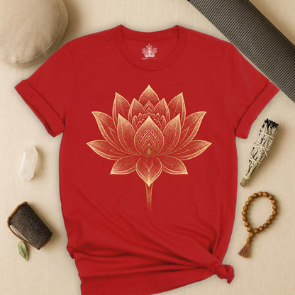 Fleur de lotus dorée