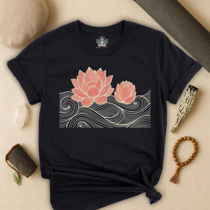 Lotus Bloom & Retro Waves Tee