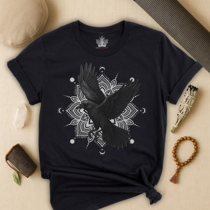 Mystic Raven – Mandala Moon Flight Tee