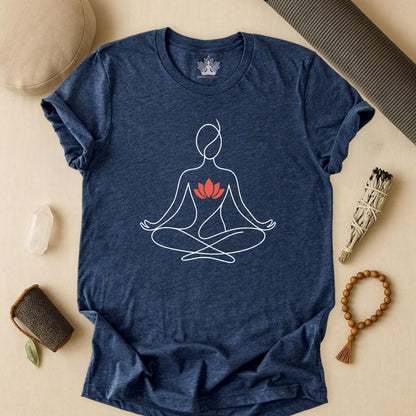 Lotus Heart – Minimalist Yoga Tee
