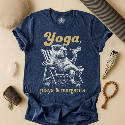Capybara Yoga, Playa & Margarita Tee
