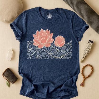 Lotus Bloom & Retro Waves Tee