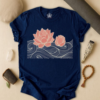 Lotus Bloom & Retro Waves Tee
