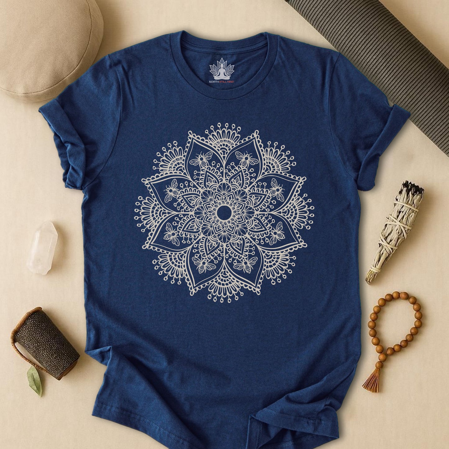 Bees & Flowers Mandala
