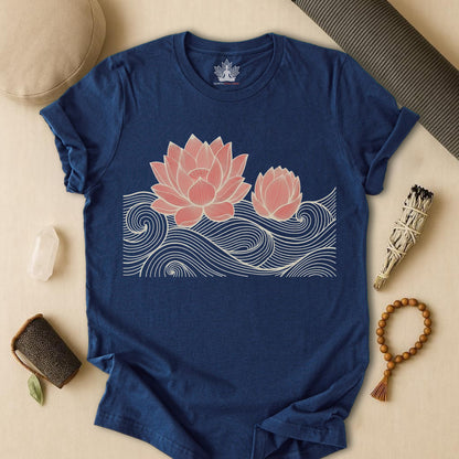 Lotus Bloom & Retro Waves Tee