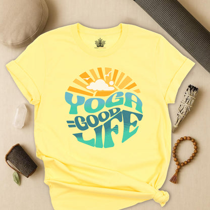 Yoga = Good Life - Happy Vintage Tee