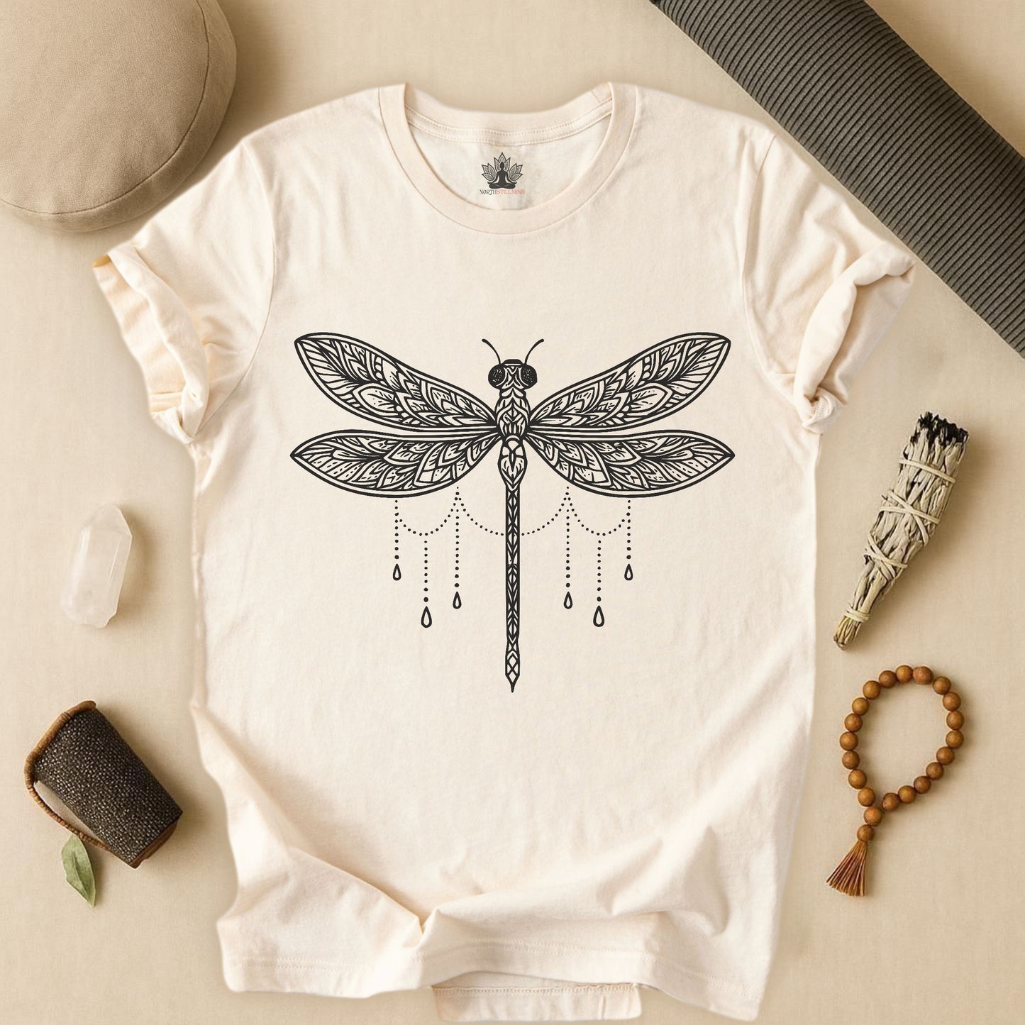 Mandala Dragonfly - Serenity Tee