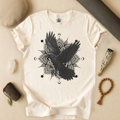 Mystic Raven – Mandala Moon Flight Tee