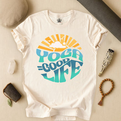 Yoga = Good Life - Happy Vintage Tee