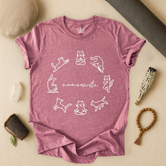Nameowste Yoga Cats Tee