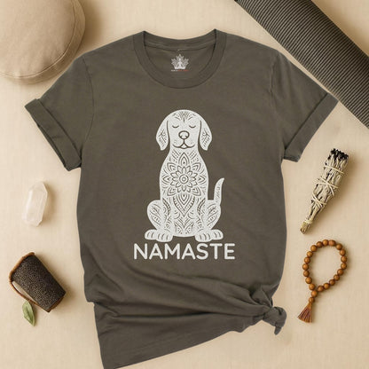 Calm Dog - Mandala Namaste Tee