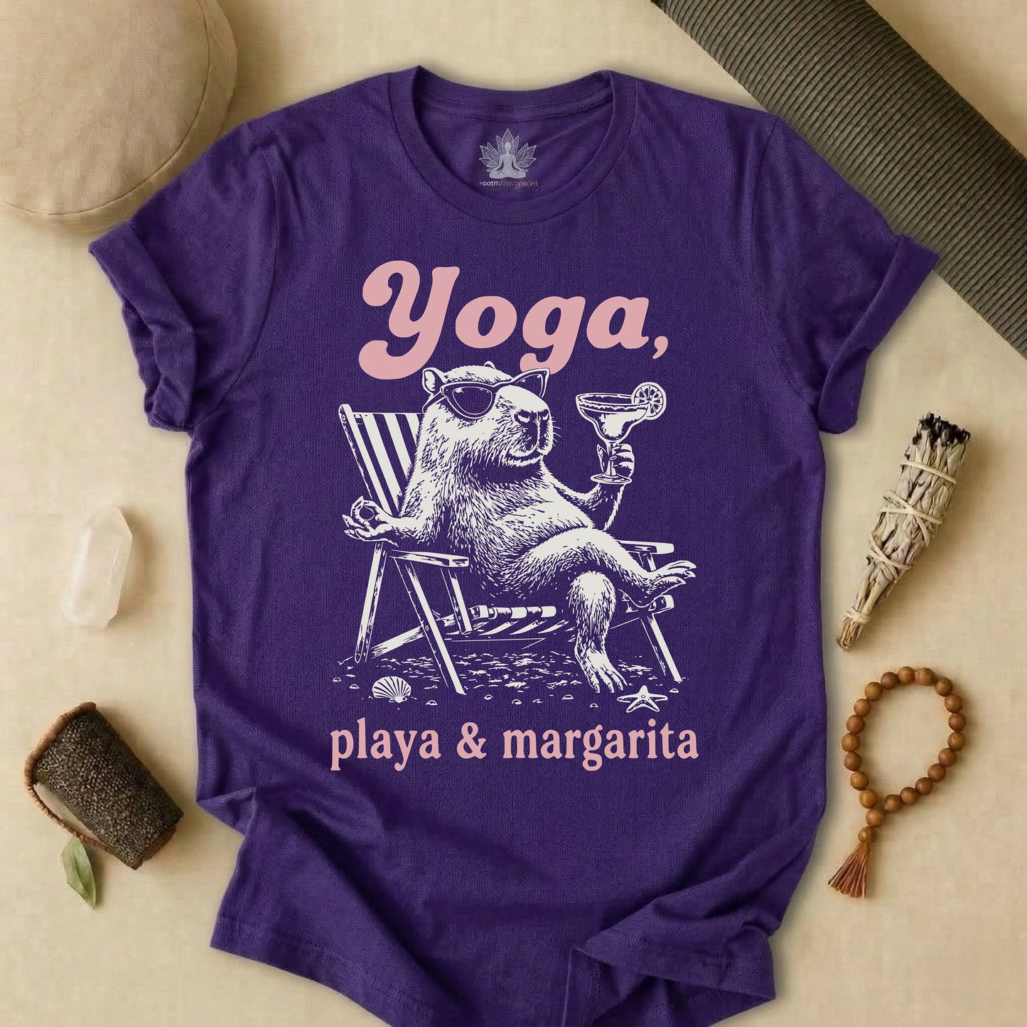 Capybara Yoga, Playa & Margarita Tee