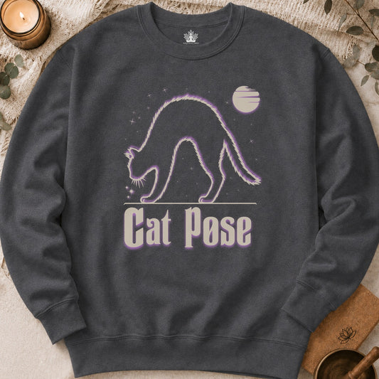 Cat Pose 80s Sweatshirt