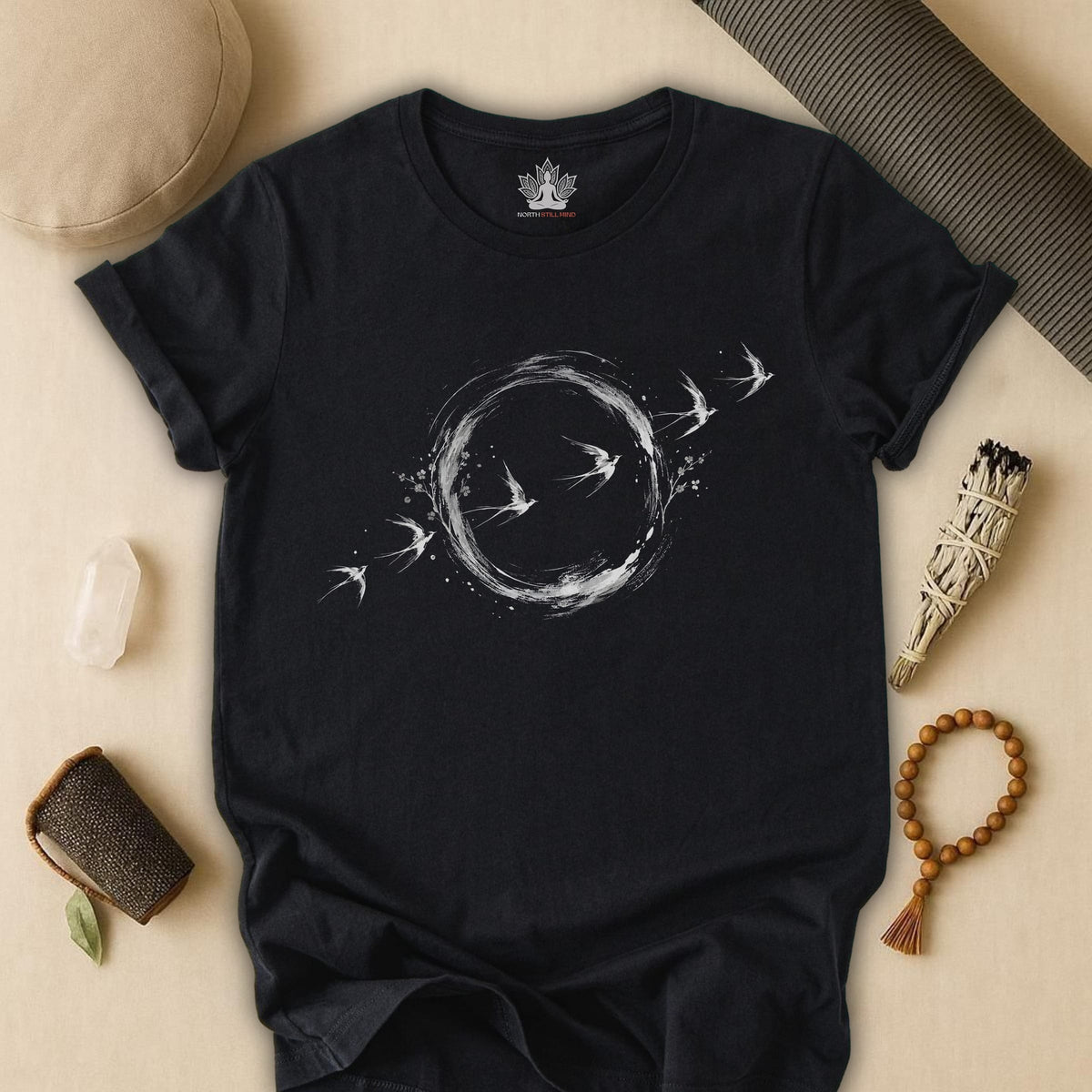 Printify T-Shirt Enso Birds Series #1 Tee Enso Birds Series #1 Tee
