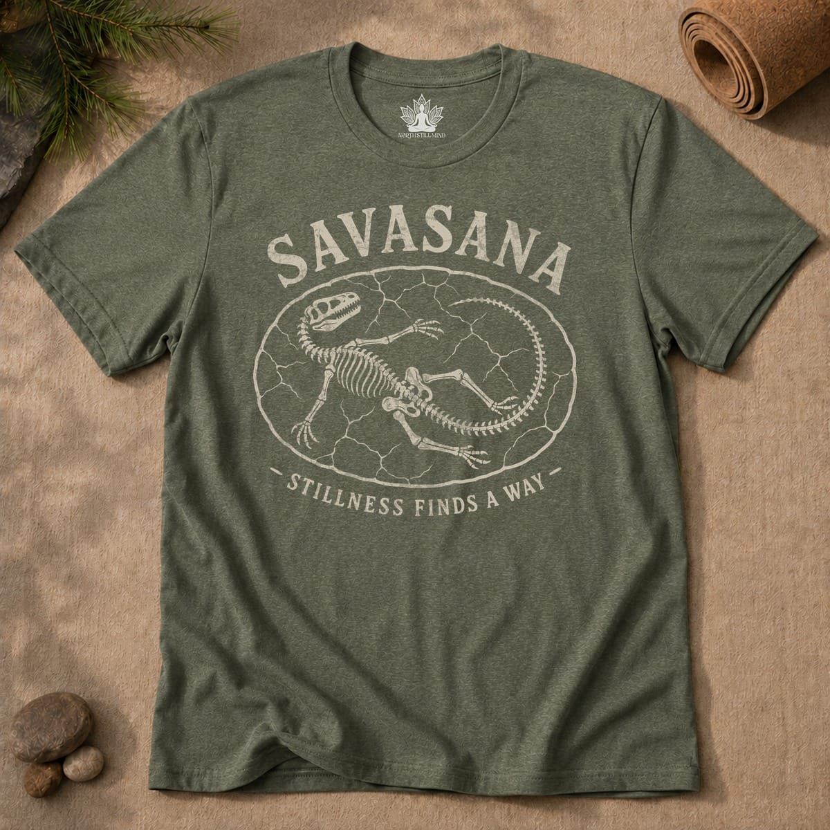 Printify T-Shirt Stillness Finds A Way Men Tee Stillness Finds A Way Men Tee