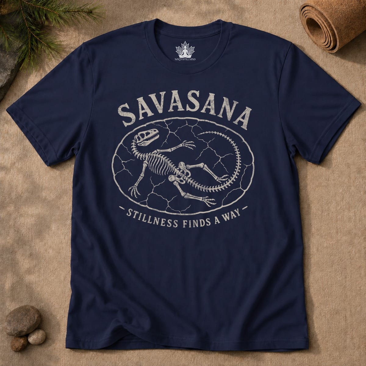 Printify T-Shirt Stillness Finds A Way Men Tee Stillness Finds A Way Men Tee