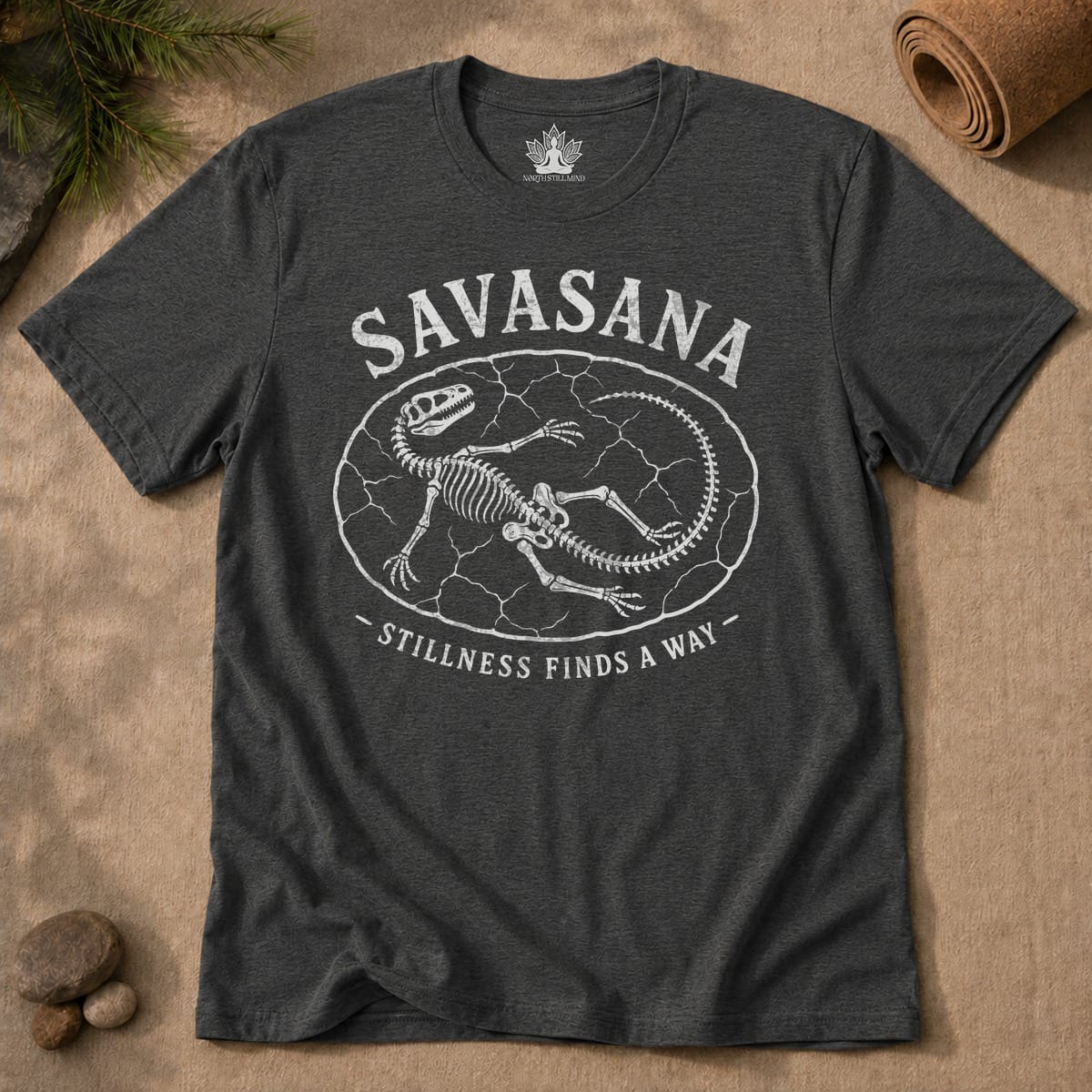 Printify T-Shirt Stillness Finds A Way Men Tee Stillness Finds A Way Men Tee