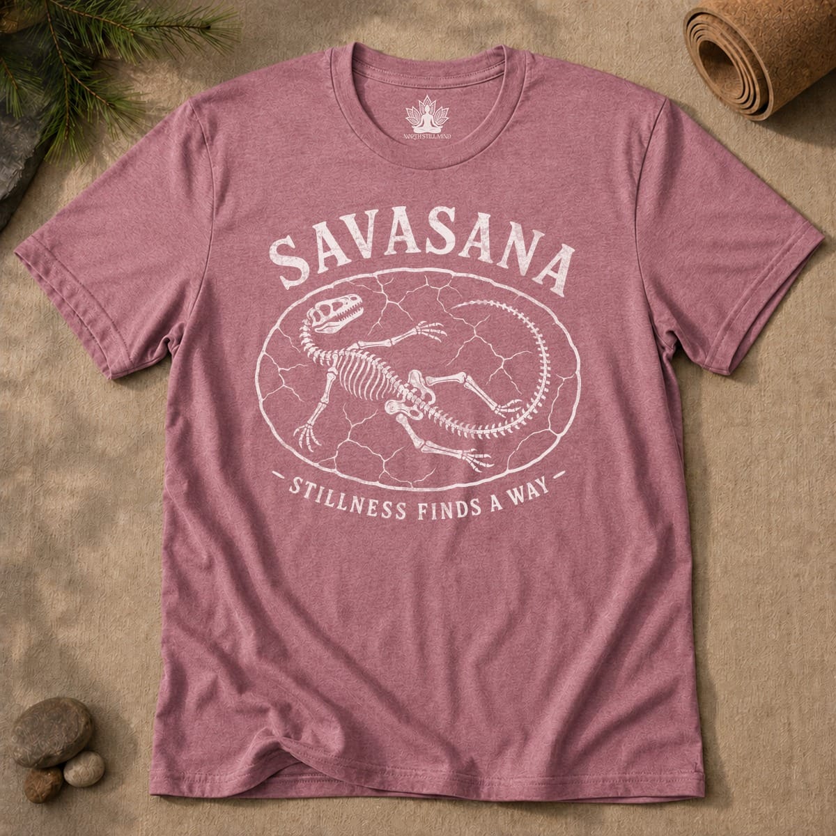 Printify T-Shirt Stillness Finds A Way Men Tee Stillness Finds A Way Men Tee