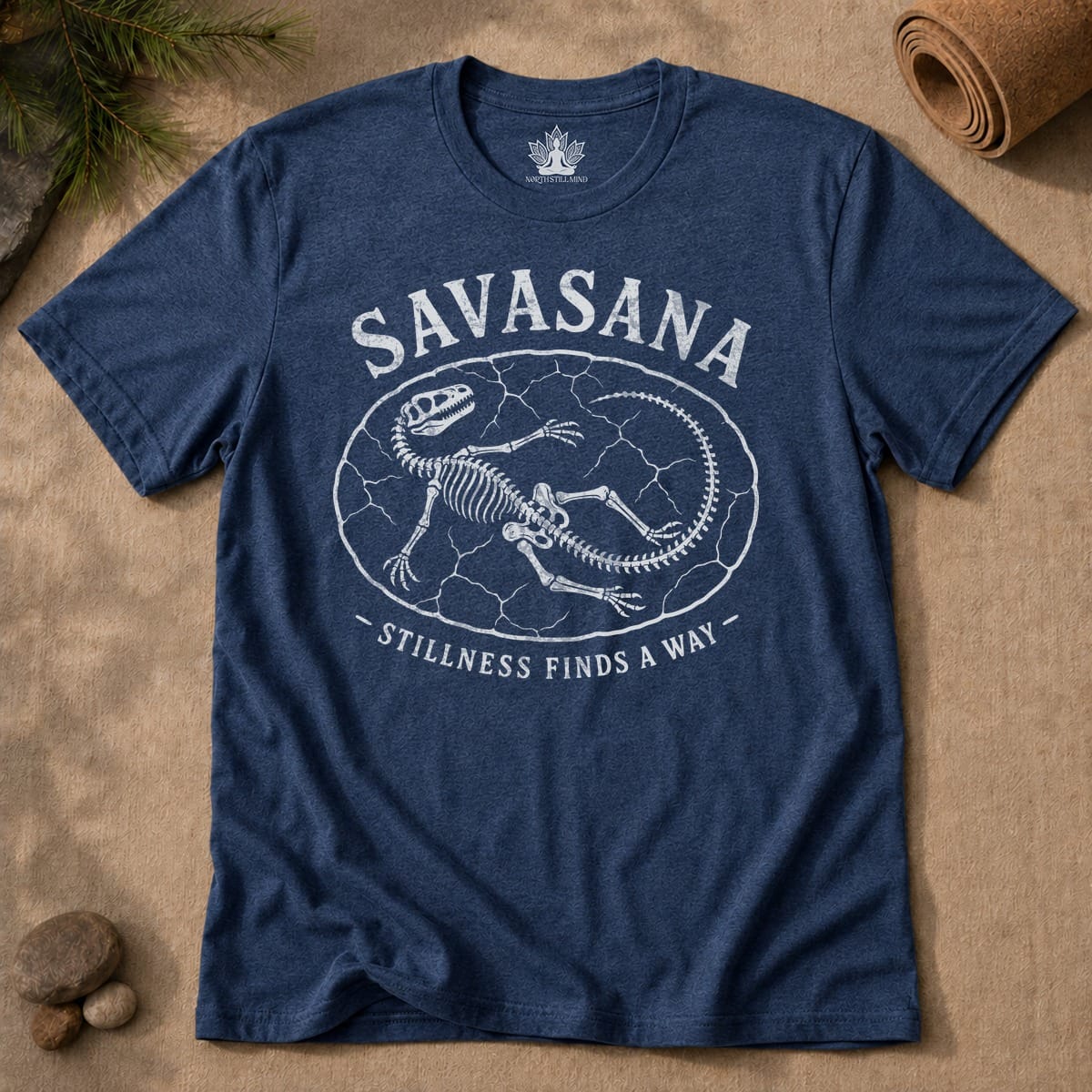 Printify T-Shirt Stillness Finds A Way Men Tee Stillness Finds A Way Men Tee