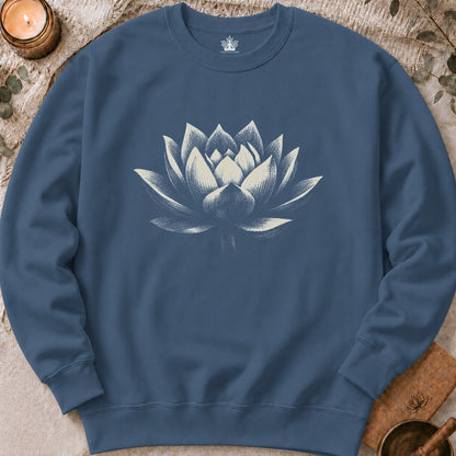 White Lotus Shadow Art Sweatshirt