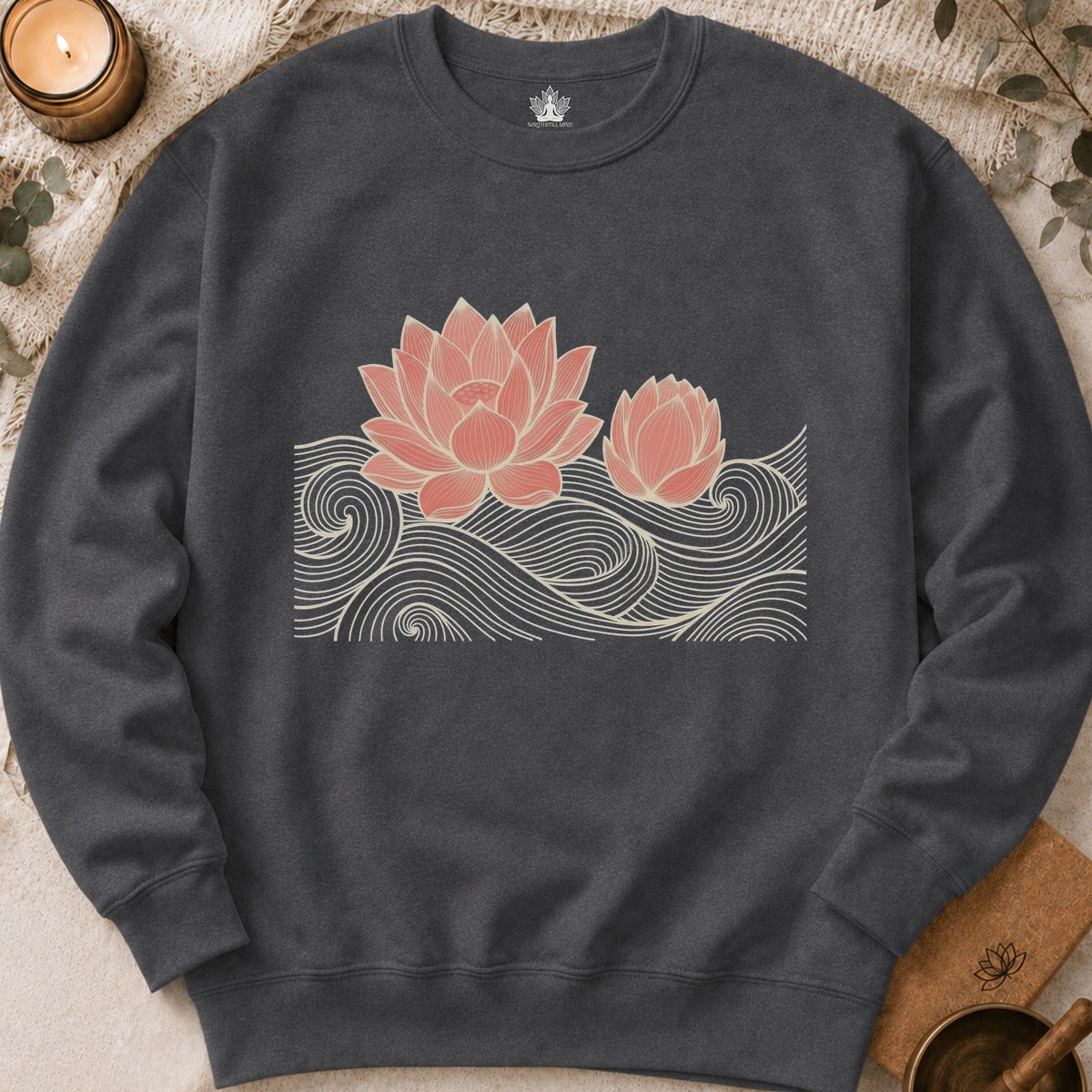 Lotus Line Art Sweatshirt