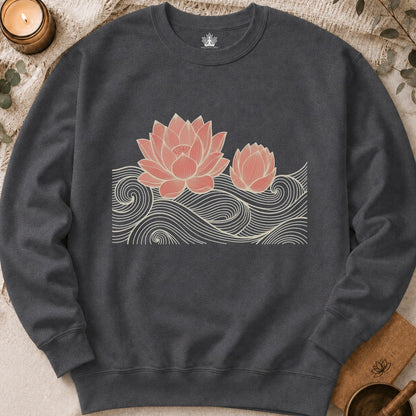 Lotus Line Art Sweatshirt