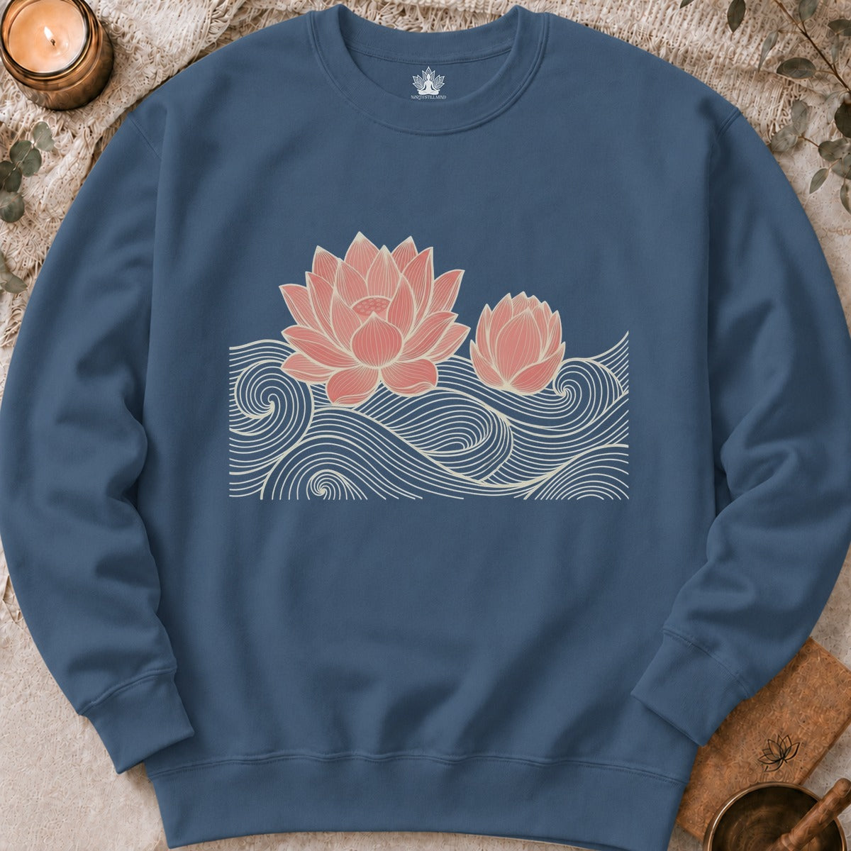 Lotus Line Art Sweatshirt