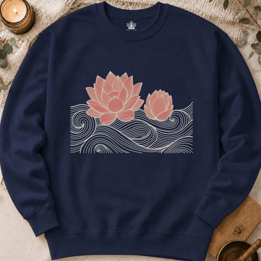 Lotus Line Art Sweatshirt