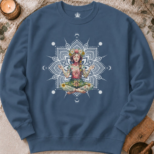 Boho Floral Mandala Sweatshirt