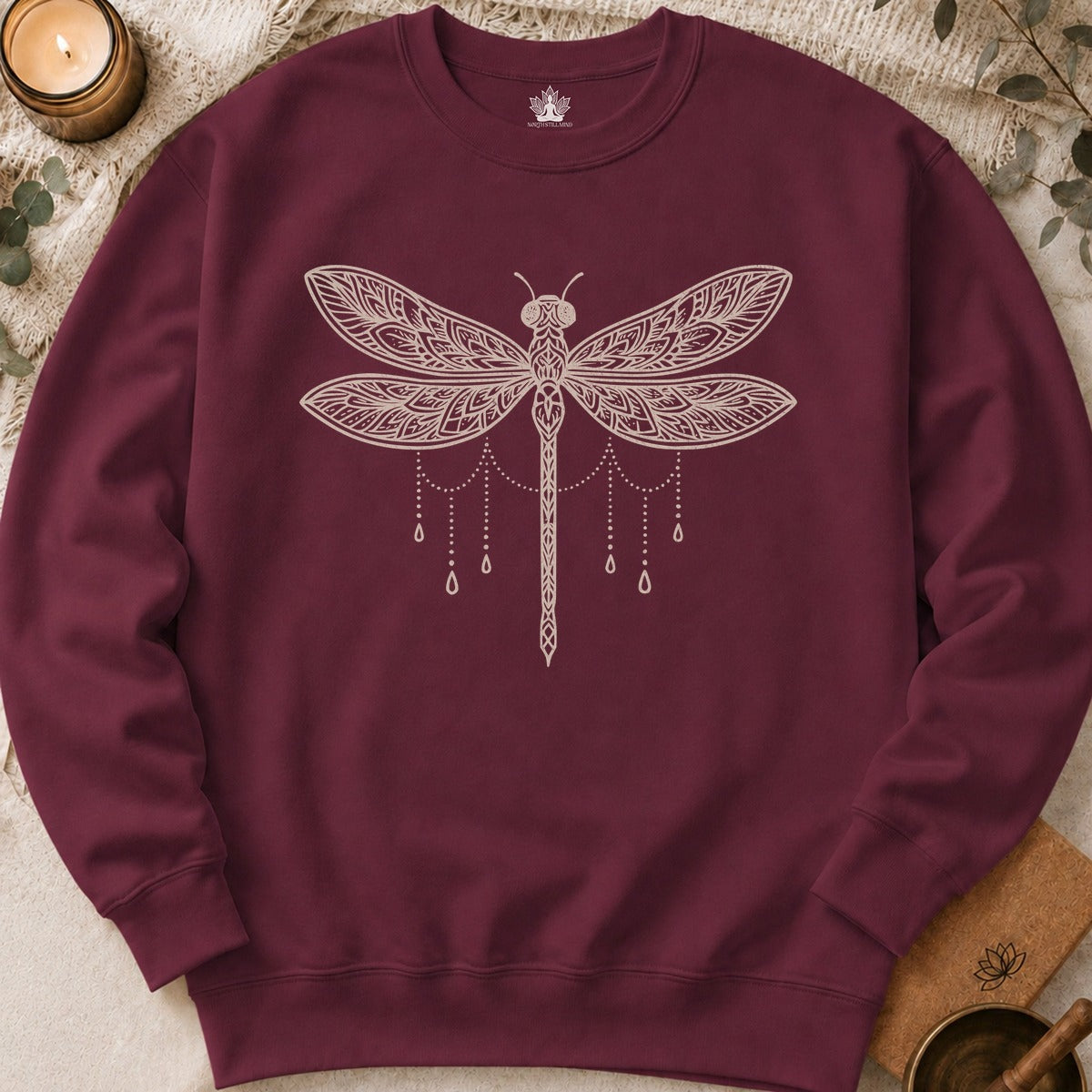 Sweat-shirt Mandala Libellule - Sérénité