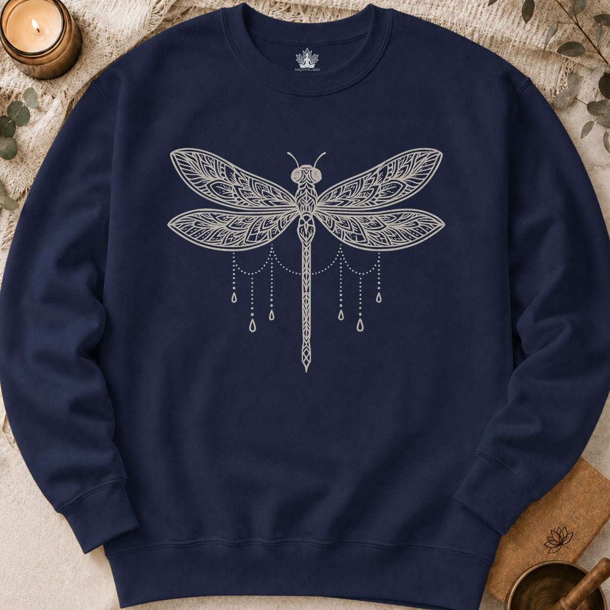 Sweat-shirt Mandala Libellule - Sérénité