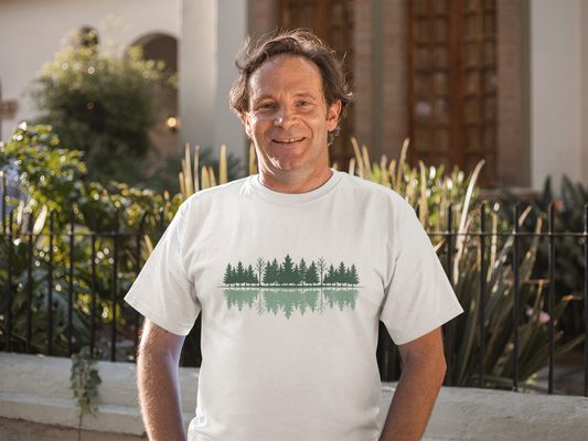 Mindful Forest – Reflection Nature Yoga Men Tee