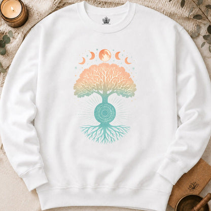 Sweat-shirt Arbre de Vie Mystique - Racines de Mandala